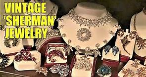 AMAZING RARE VINTAGE SWAROVSKI JEWELRY COLLECTION!! 😮💎💍 SHERMAN ANTIQUE JEWELRY