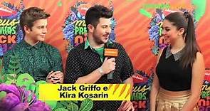 Jack griffo e Kira Kosarin dão entrevista no Brasil