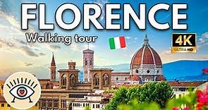 🌼 FLORENCIA Italia ⚜ (4K) ✅ TOUR A PIE gratuito con SUBTÍTULOS - WALKING TOUR