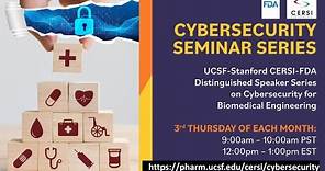 Cybersecurity Seminar Series (Jan 2023): John Riggi