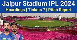 Sawai Mansingh Stadium Jaipur Ready | RR vs LSG Pitch Report IPL 2024 | SMS Stadum Hoardings Done