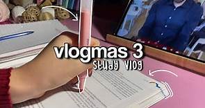 Studyvlog *qualche giorno con me* 📚📝 #vlogmas3 || SZ