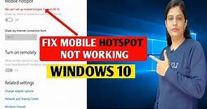 How to Fix Mobile Hotspot Not Working Windows 10 - Hotspot Windows 10 Not Working Full Solution