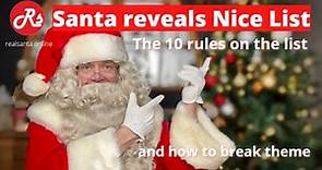 Santa reveals Nice List