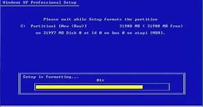 FORMAT C: - How to format a Windows XP PC hard drive