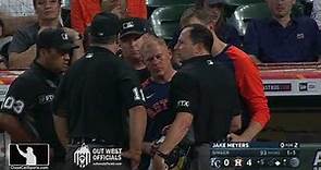 Injury Scout - Jim Reynolds Leaves Royals-Astros Game Several Innings After Foul Ball off the Mask