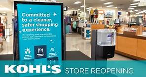 Safety Measures in Our Stores | Kohl’s Stores Now Open