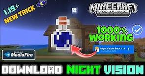 Night vision Pack for Minecraft pe 1.19 | minecraft mod night vision pack for 1.19