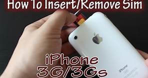 How To Remove and Insert Sim Card iPhone 3Gs and 3G - How To Use The iPhone