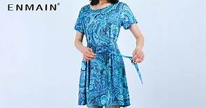 Plus Size Paisley Dress for Women Summer Hawaiian