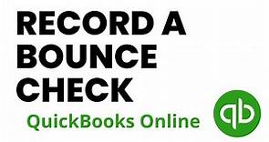 How to Record a Bounced Check in QuickBooks Online