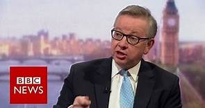 Michael Gove: EU 'needs to think again' - BBC News