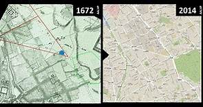 Paris 11e : évolution de 1672 à 2014 autour du lycée Voltaire
