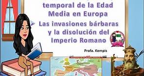Las invasiones bárbaras y la disolución del Imperio Romano