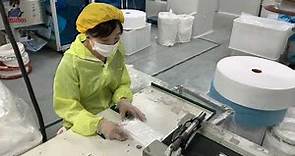 The amazing mass production process of KN95 and flat medical masks. China Mask Factory
