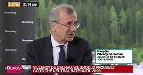 WATCH: European Central Bank Governing Council member Francois Villeroy de Galhau speaks in Davos.