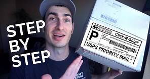 Everything about USPS Click N Ship Shipping Tutorial For Beginners | How to Ship a Package from Home