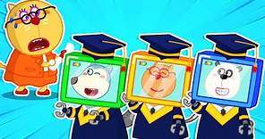 Lycan and Friends Turn Into TV Man 🐺 Funny Stories for Kids @LYCANArabic