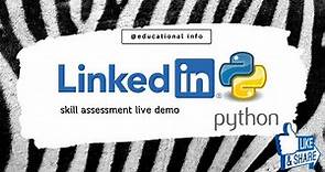 LinkedIn Python Assessment 2022 Passed