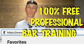 Free Bartender Training? 100% YES! (+ zero strings attached)