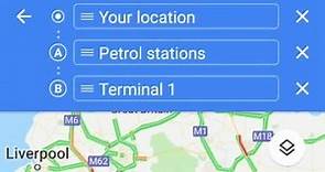 How to find service stations along your route with google maps satnav