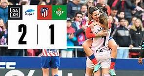 Atlético de Madrid vs R. Betis Féminas (2-1) | Resumen y goles | Highlights Liga F