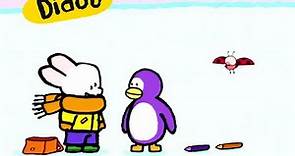 Louie, dibújame - Louie, dibújame un pingüino | Dibujos animados para niños en Español castellano !
