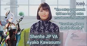 Shenhe JP VA Interview (Ayako Kawasumi) | Genshin Impact [ENG Sub]