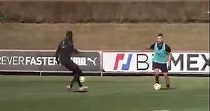 Zlatan Ibrahimovic training alongside his 16-year-old son Maximilian for AC Milan 👨‍👦🔥