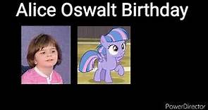 Alice Oswalt Birthday