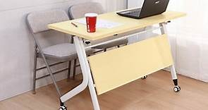 LOGIS-4尺折合式移動式會議桌 WD120Y-B WD120Y-W淺木色｜桌丨茶几｜特力屋．特力屋線上購物
