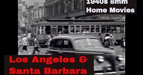 1940s SANTA BARBARA & LOS ANGELES CALIFORNIA NEW BRUNSWICK, NEW JERSEY HOME MOVIES XD14460