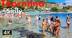 Taormina Sicily Italy 🇮🇹 4K Ancient Theater Isola Bella Walking Tour 2022