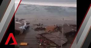 Tsunami hits Indonesian city of Palu