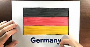 Coloring The German Flag | Coloring Flags Of The World