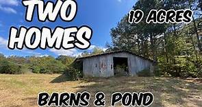 19 Acres - 2 Homes - Pasture - Ponds - Barns - Alabama Land For Sale