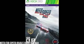 Need For Speed Rivals XBOX 360 RGH
