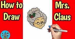 How to Draw Mrs Claus | Art Lesson