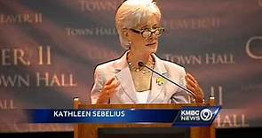 HHS Secretary Sebelius attends Independence town hall meeting