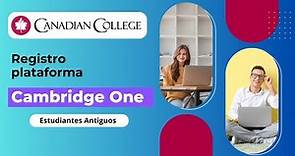 Registro Cambridge One: estudiantes antiguos