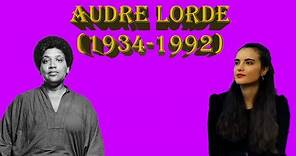 AUDRE LORDE (1934-1992): “El pensamiento encarnado en la poesía”