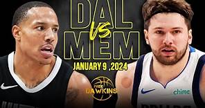 Dallas Mavericks vs Memphis Grizzlies Full Game Highlights | January 9, 2024 | FreeDawkins