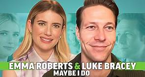 Emma Roberts & Luke Bracey on Reuniting for 'Maybe I Do' and Their Favorite Rom-Coms