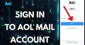 AOL Mail Login 2022 | aolmail.com login | aol sign in