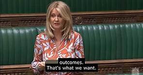 Esther McVey MP speaks in a debate about Primodos