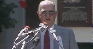 Enos Country Slaughter 1985 Hall of Fame Induction Speech
