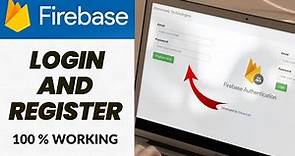 Firebase authentication for website with live example | Firebase login and signup in website