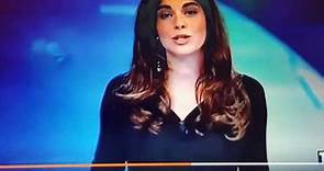 Italian Tv presenter Costanza Calabrese accidentally flashes audience