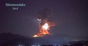 Explosive eruption of Shinmoedake volcano in Japan. 新燃岳の爆発的噴火