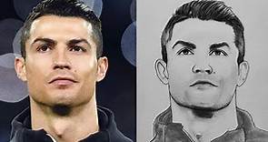How to draw Cristiano Ronaldo step by step easily | Drawing tutorial for beginners | YouCanDraw